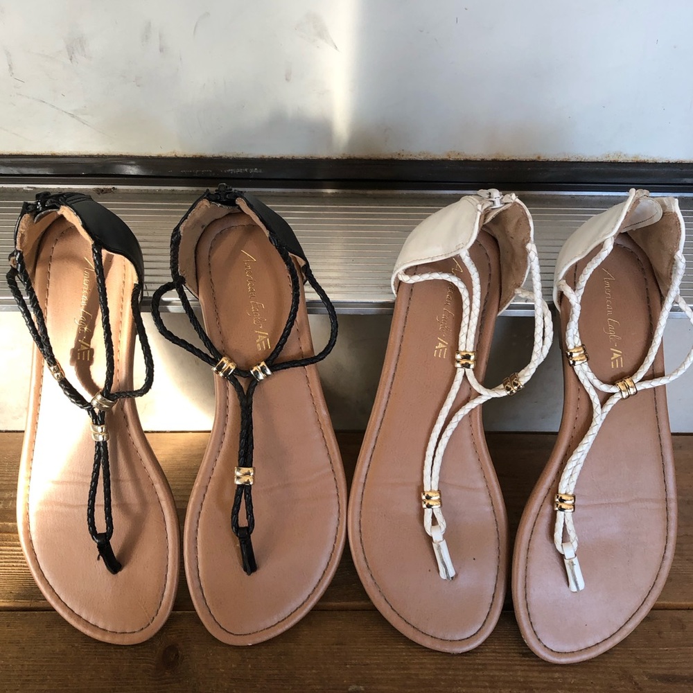 Two pairs off shoes American eagle